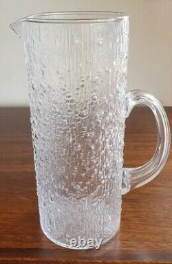 Vintage Iittala Hopla Carafe à cocktail / à eau en verre / Pichet Tapio Wirrkala