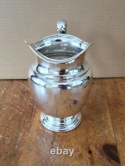 Vintage International Silver Company Sterling Water Pitcher 4 1/2 Pintes 9 In