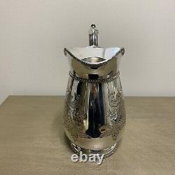 Vintage Old Sheffield Plate Reproduction Pitcher Silver Water (angleterre)