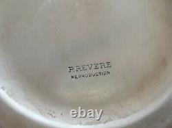 Vintage Paul Revere Reproduction Newport Sterling Pichet D'eau 20.4 Oz. Écraser