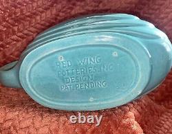 Vintage et RARE 1940s Red Wing Pottery Pichet à Glace Streamlined (sans couvercle)