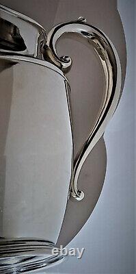 Wallace 201 Sterling Silver Water Pitcher Puritan 4,5 Pintes Hollowware 610 Gms