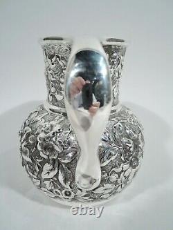 Whiting Water Pitcher 1329n Antique Repousse American Sterling Silver